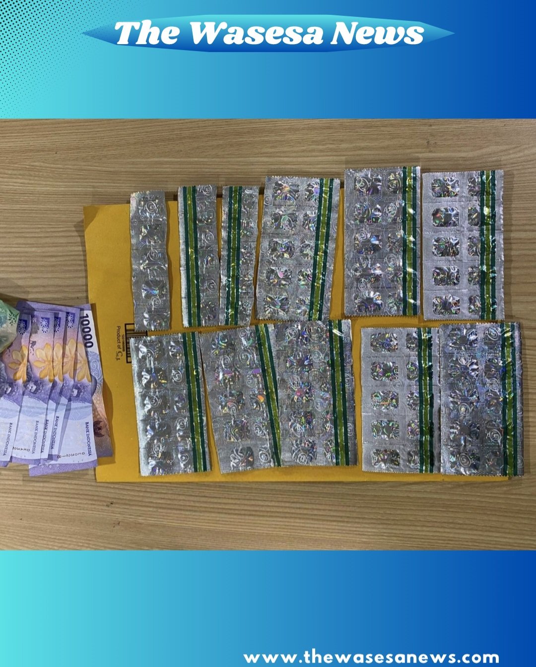 barang bukti ratusan butir Tramadol dan Hexymer saat diamankan di Mapolres Metro Tangerang Kota. - thewasesanews.com