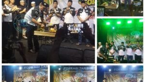 Suasana peringatan HUT ke-25 Forkabi di Alun-alun Ciledug yang dihadiri PLT Ketua DPD Forkabi Kota Tangerang Haji Dadang dan Camat Ciledug. - thewasesanews.com