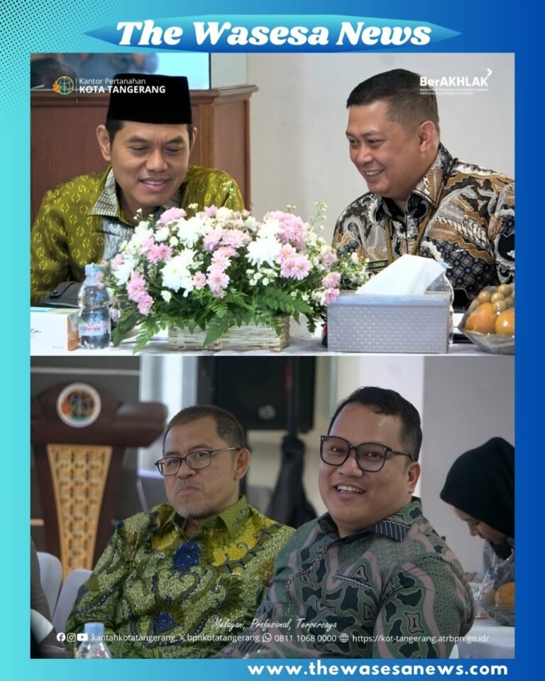 Suasana kunjungan kerja spesifik Komisi II DPR RI di Kantor Pertanahan BPN Kota Tangerang yang membahas penguatan layanan digital dan pemberantasan mafia tanah. - thewasesanews.com