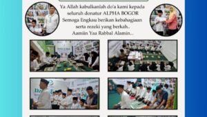 Anak-anak binaan YAI Bogor sedang melakukan tadarus Alquran dan doa bersama untuk para donatur dalam acara santunan pekanan 9 April 2026. - thewasedanews.com