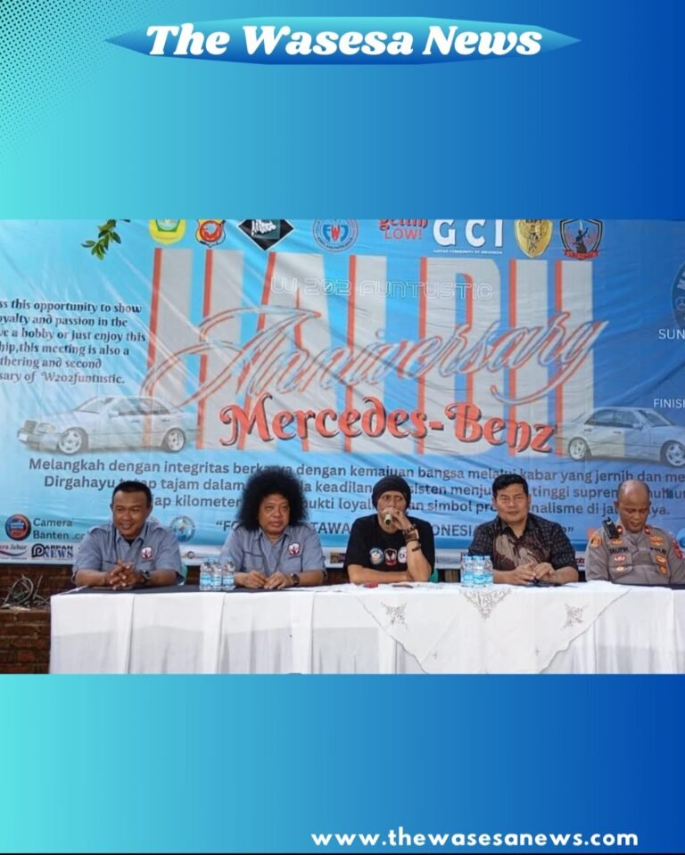 Suasana akrab Halal Bihalal FWJI Bogor Raya LBH Pisau bersama Camat dan Kapolsek Parung Panjang dalam rangka Anniversary Mercy W202. - thewasesanews.com