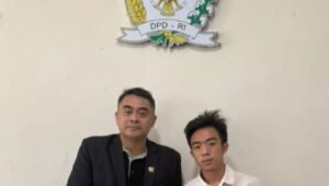 Made Hiroki saat memperkenalkan Alat Pemusnah Sampah Tanpa Asap berteknologi Jepang untuk solusi sampah Bali. - thewasesanews.com
