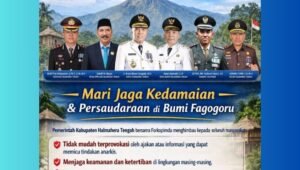 Suasana kebersamaan masyarakat di Weda, Halmahera Tengah, yang menjunjung tinggi nilai-nilai falsafah Fagogoru dalam kehidupan sehari-hari. - thewasesanews.com