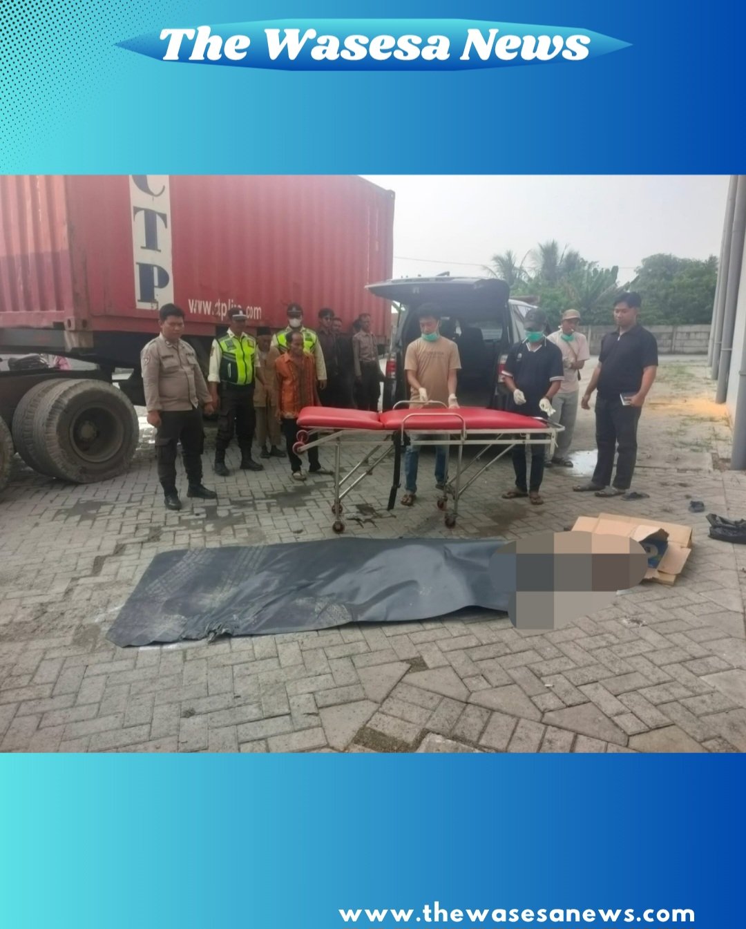 Kapolresta Tangerang Kombes Pol Andi Muhammad Indra Waspada Amirullah memberikan keterangan pers terkait hasil olah TKP kecelakaan kerja di Jayanti. - thrwasesanews.com