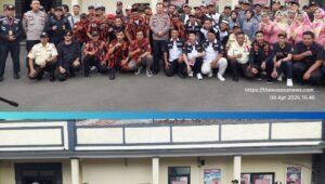 Potret profesional Kapolsek Cinere Kompol Chairul Saleh, S.Pd., M.H., saat memberikan arahan strategis dalam kegiatan Apel Sabuk Kamtibmas bersama potensi masyarakat di Mapolsek Cinere. - Thewasesaness.com