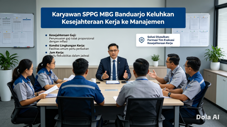 Karyawan SPPG MBG Banduarjo Keluhkan Kesejahteraan Kerja ke Manajemen. - thewasesanews.com