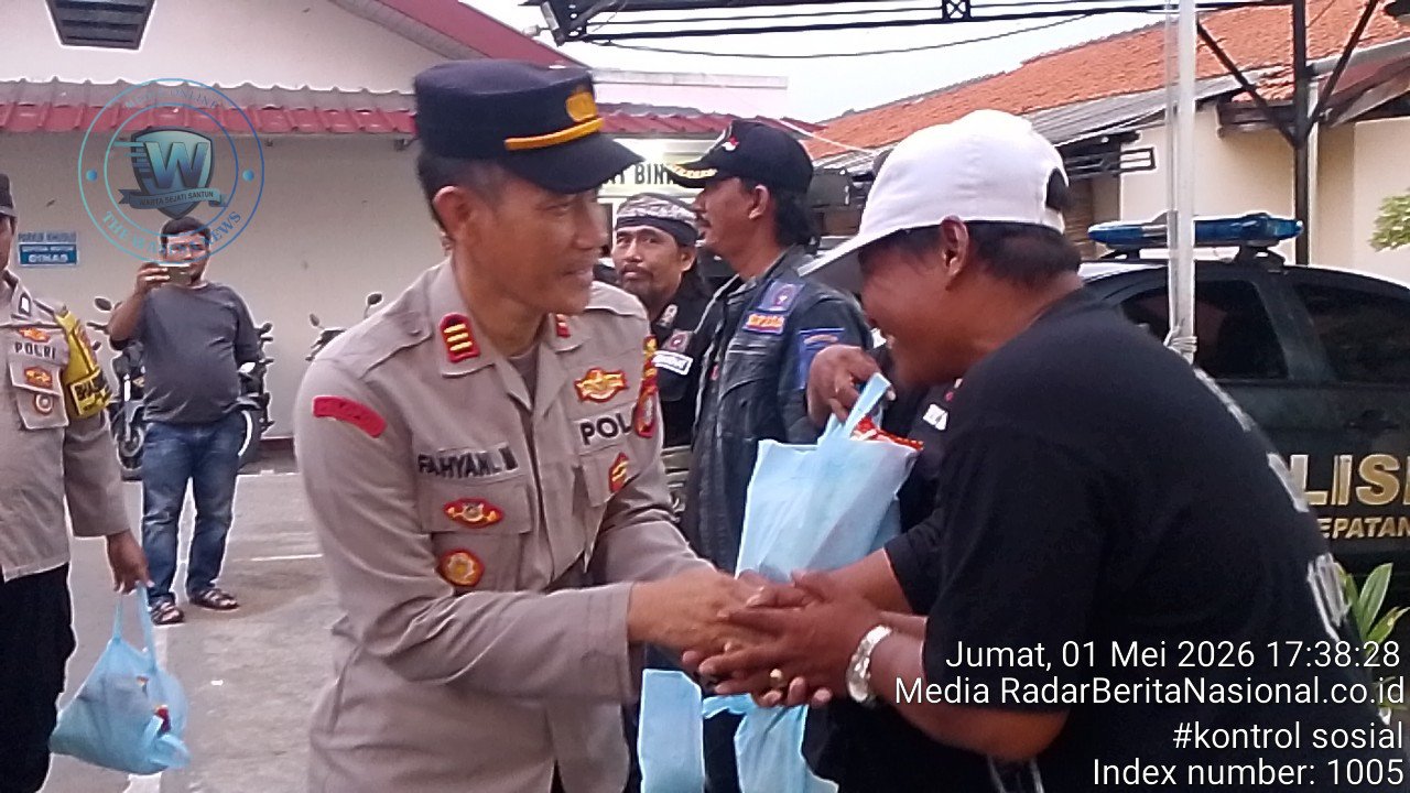Polsek Sepatan dan BPPKB Sinergi Jaga Kamtibmas Jumat Berkah. - thewasesanews.com