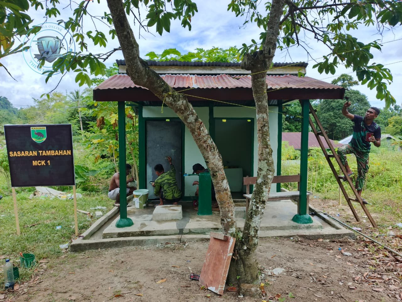 Satgas TMMD 128 Manokwari Tuntaskan Renovasi MCK Tanah Rubuh. - thewasesanews.com