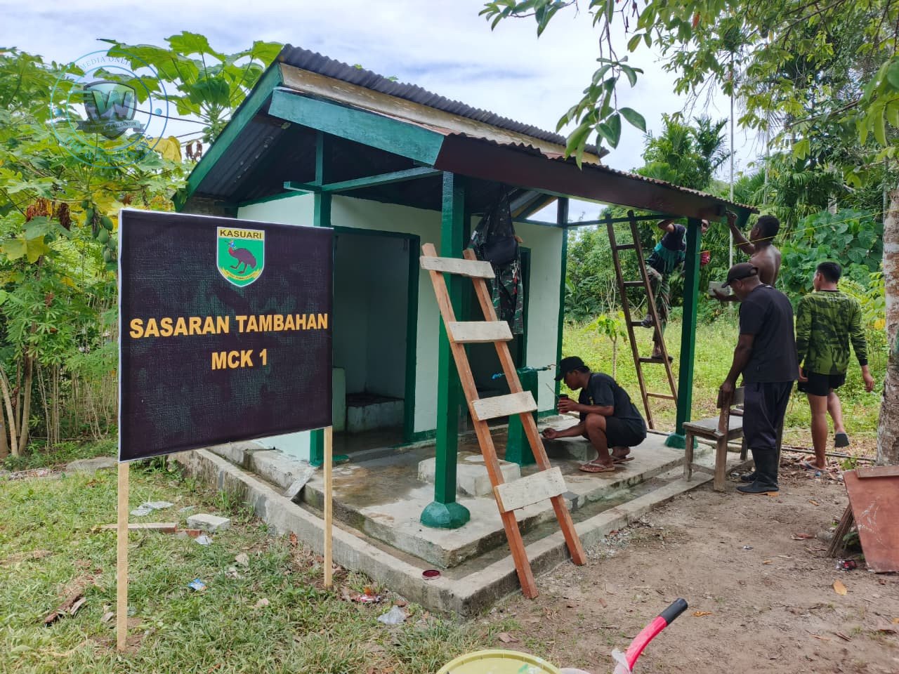 Satgas TMMD 128 Manokwari Tuntaskan Renovasi MCK Tanah Rubuh. - thewasesanews.com