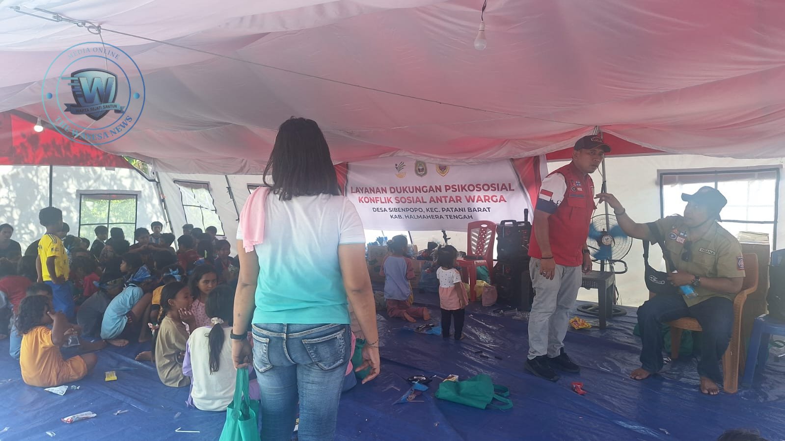 Kemensos Gelar Trauma Healing Korban Konflik Sibenpopo Halteng. - thewasesanews.com