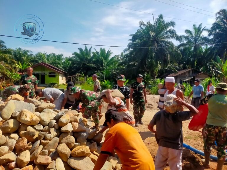 TNI Bangun Jembatan Modular Tapsel Hubungkan Dua Kecamatan. - thewasesanews.com