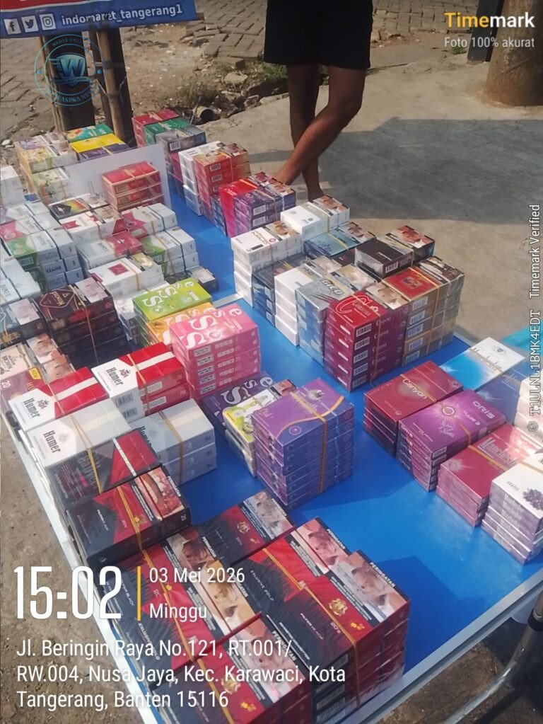 Peredaran Rokok Ilegal Tanpa Cukai Marak di Karawaci Tangerang. - thewasesanews.com