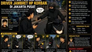 Modus Ojol Gadungan Jambret HP Anak Jurnalis di Jakarta Pusat. - thewasesanews.com