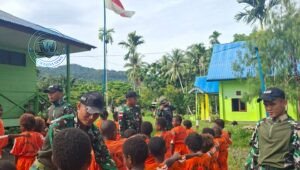 Hardiknas 2026: Satgas Yonif 643/Wns Edukasi Siswa SD Kibay Papua. - thewasesanews.com
