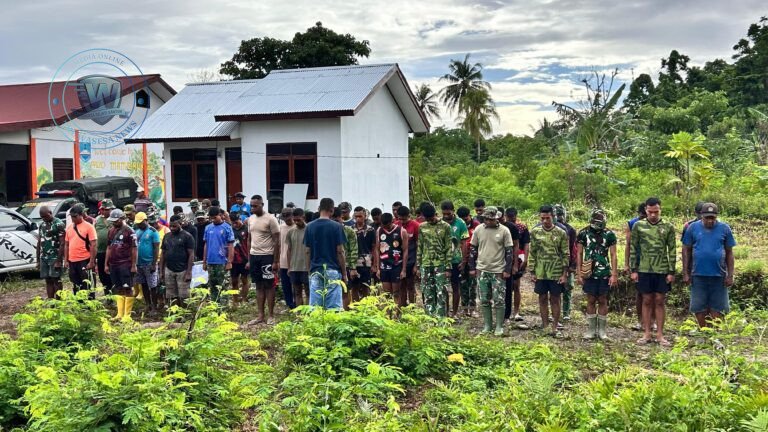 Satgas TMMD 128 Kodim Manokwari Gelar Apel Pagi Sebelum Tugas. - thewasesanews.com