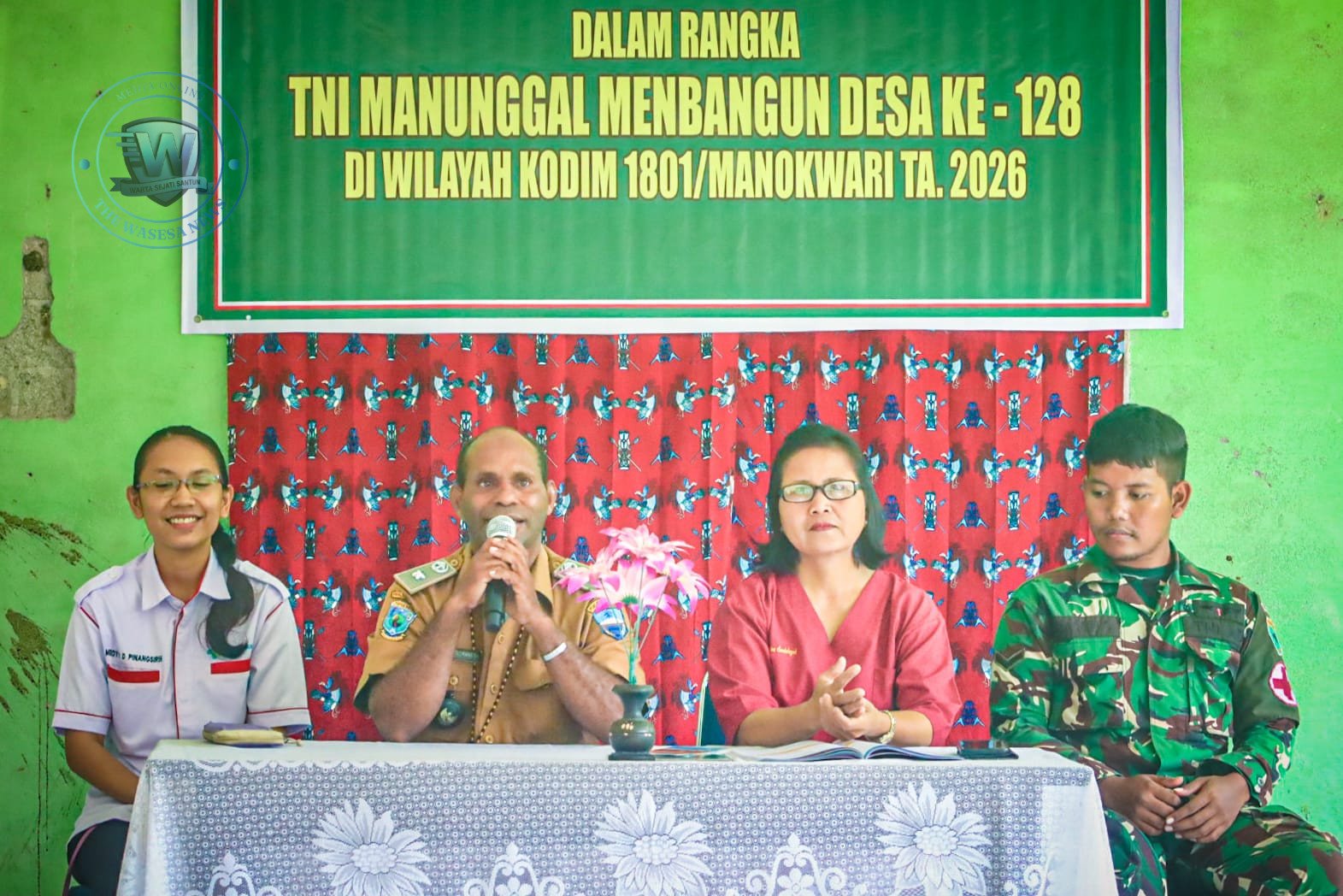TMMD Ke-128 Kodim 1801/Manokwari Gelar Penyuluhan KB Sehat. - thewasesanews.com
