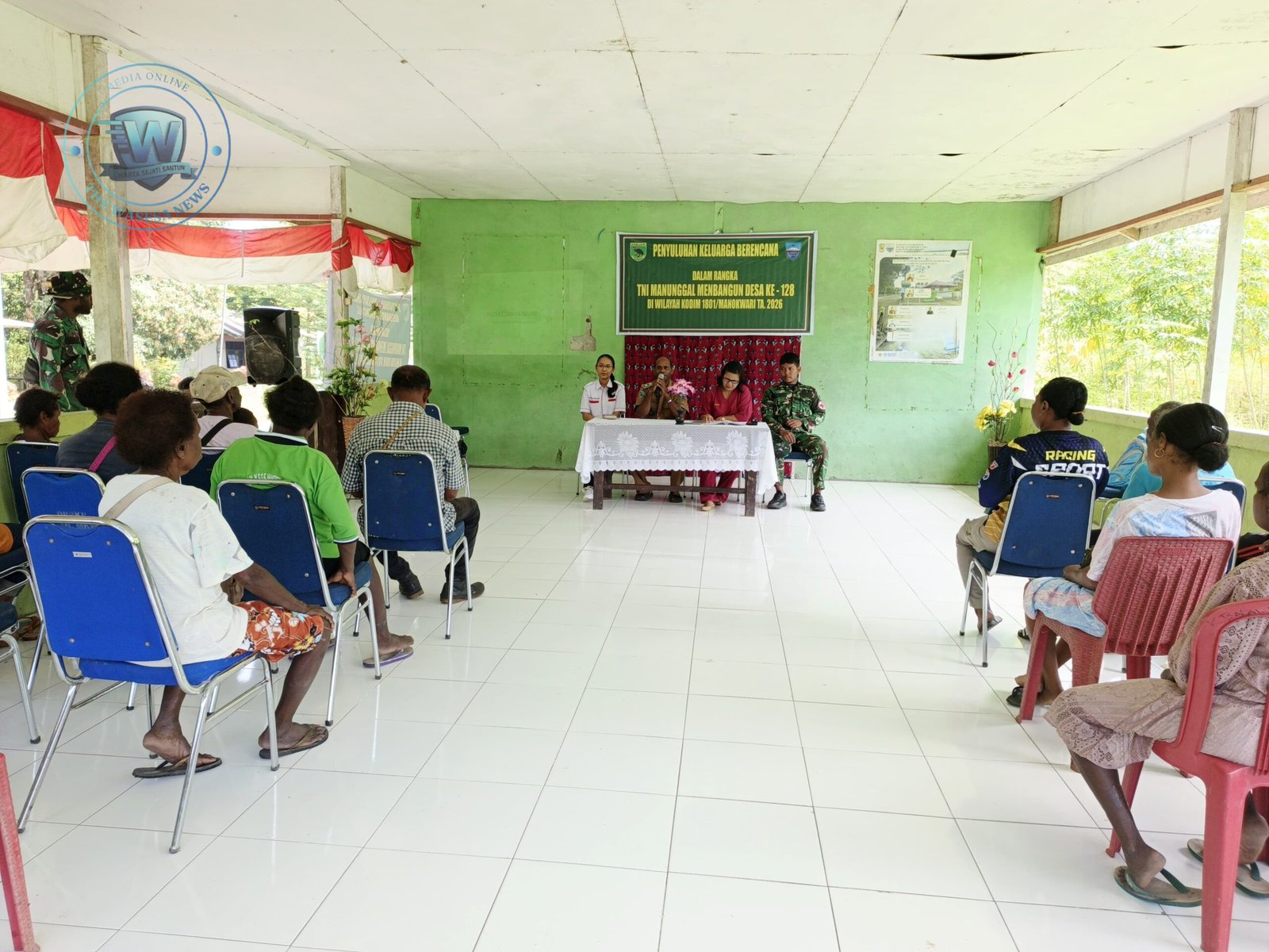 TMMD Ke-128 Kodim 1801/Manokwari Gelar Penyuluhan KB Sehat. - thewasesanews.com