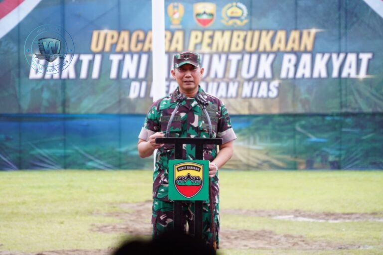 Pangdam I Bukit Barisan Buka Bakti TNI AD 2026 di Kepulauan Nias. - thewasesanews.com