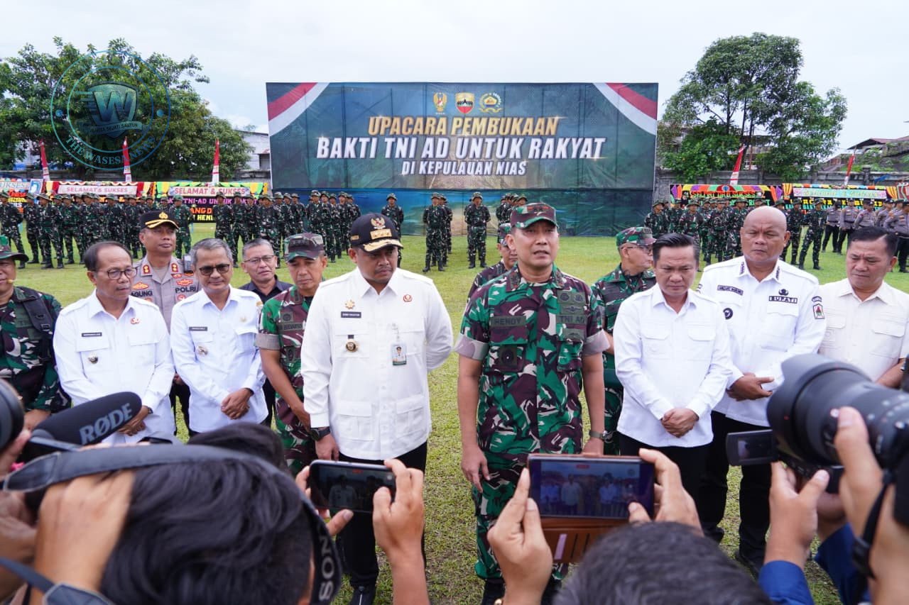 Pangdam I Bukit Barisan Buka Bakti TNI AD 2026 di Kepulauan Nias. - thewasedsnews.com