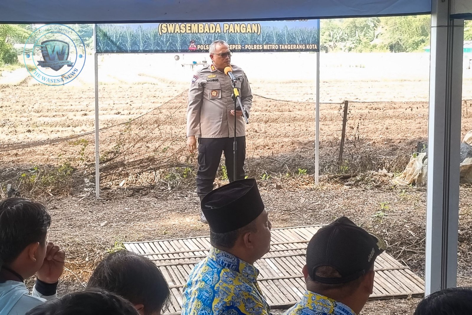Polres Metro Tangerang Kota Tanam Jagung Pipil di Batuceper. - thewasessnews.com