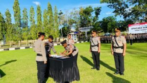 Kapolres Halmahera Tengah Pimpin Sertijab Kasat Samapta & Kapolsek. - thewasesanews.com