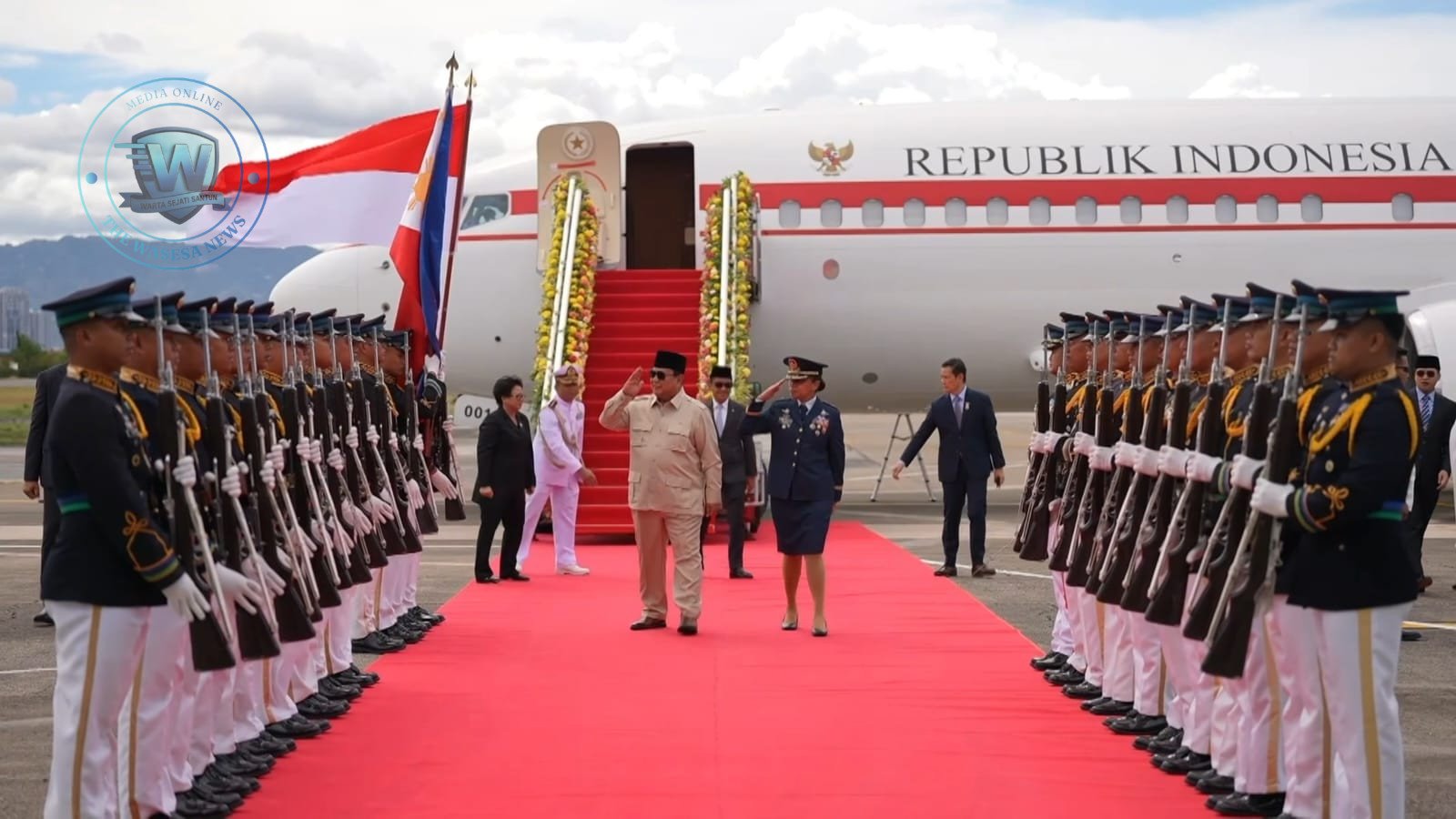 Presiden Prabowo Tiba di Filipina Hadiri KTT ASEAN 2026 Pakai Maung. - thewasesanews.com