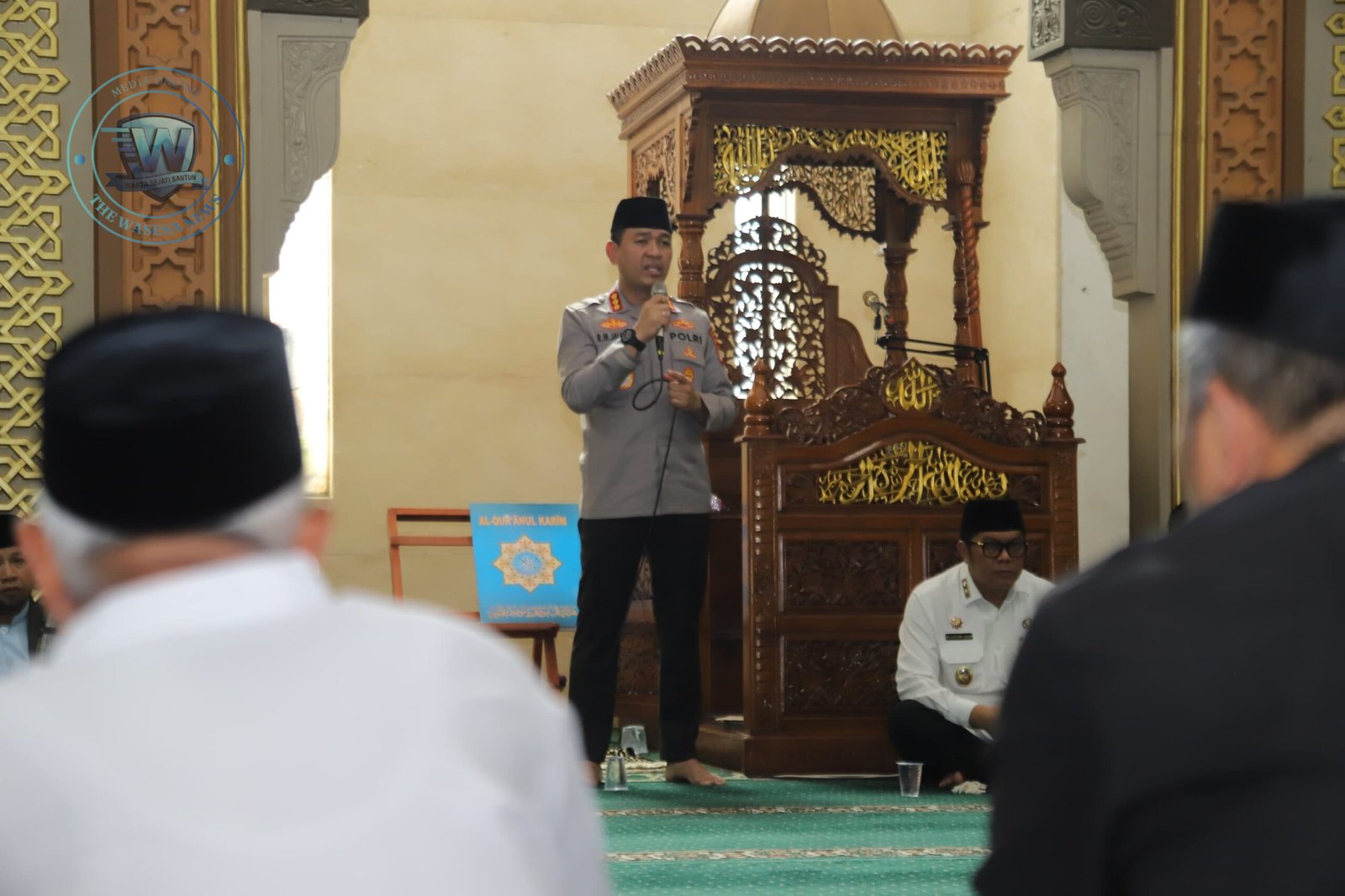 Kapolres Metro Tangerang Kota Gelar Jumat Curhat di Masjid Al Mubarok. - thewasesanews.com