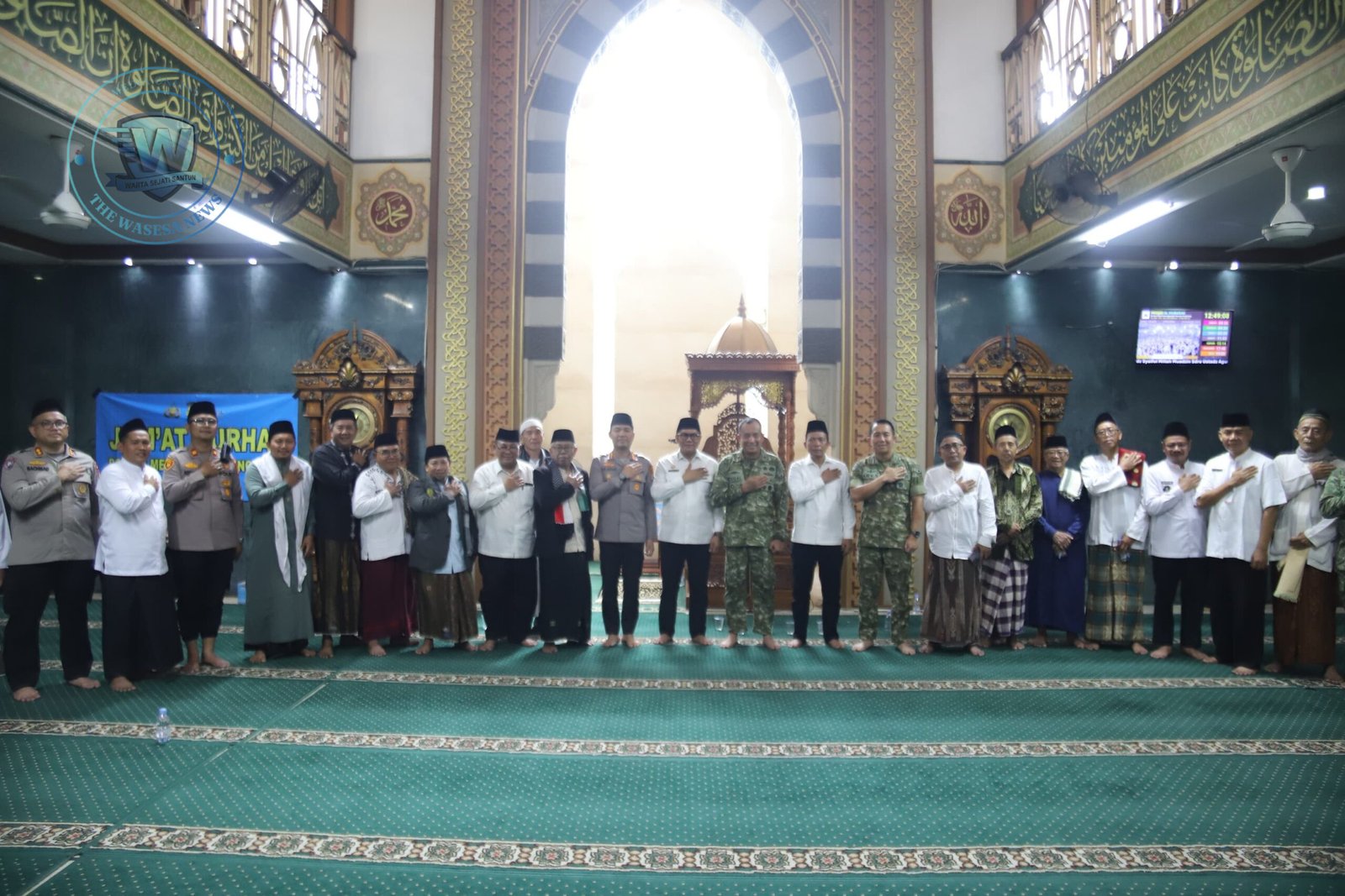Kapolres Metro Tangerang Kota Gelar Jumat Curhat di Masjid Al Mubarok. - thewasesanews.com