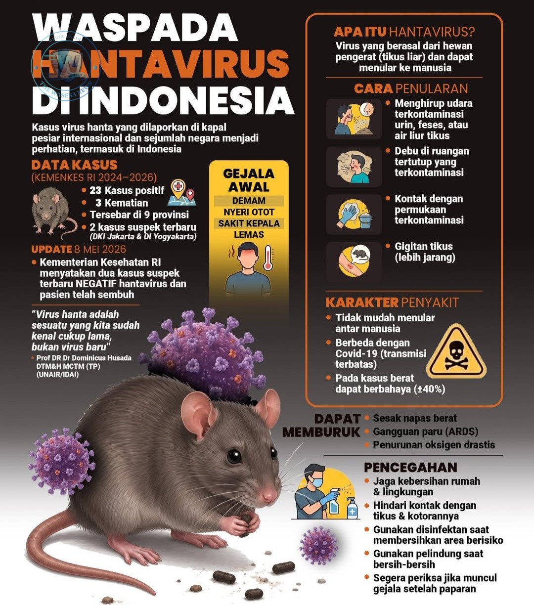 Waspada Hantavirus di Indonesia: Gejala, Pencegahan, dan Data Terbaru. - thewasesanews.com