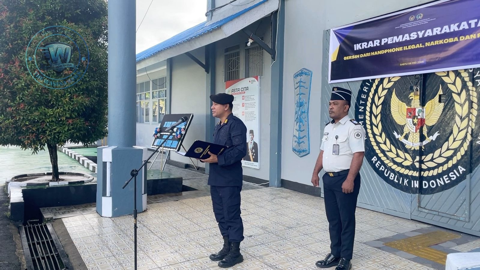 Rutan Ambon Gelar Ikrar Pemasyarakatan Bersih Narkoba dan HP Ilegal. - thewasesanews.com