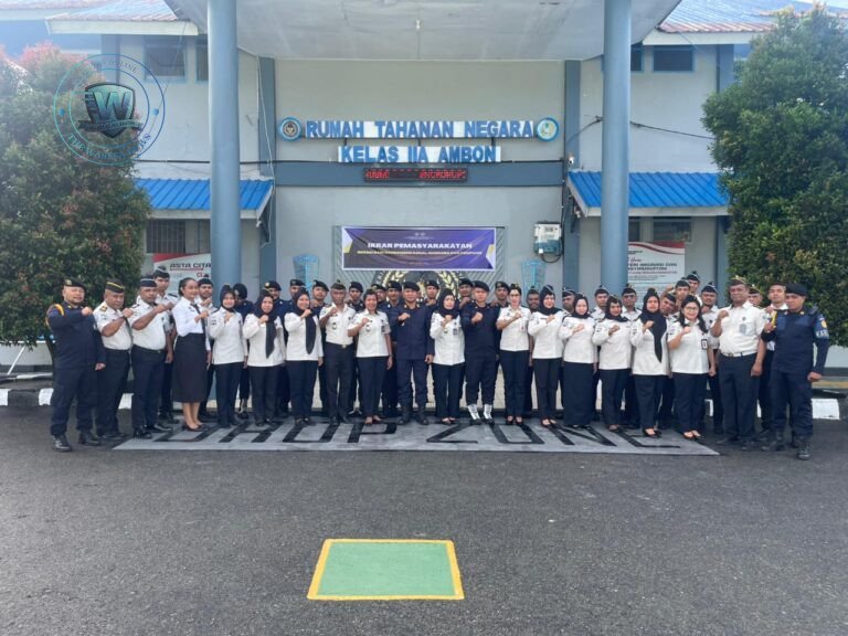 Rutan Ambon Gelar Ikrar Pemasyarakatan Bersih Narkoba dan HP Ilegal. - thewasesanews.com