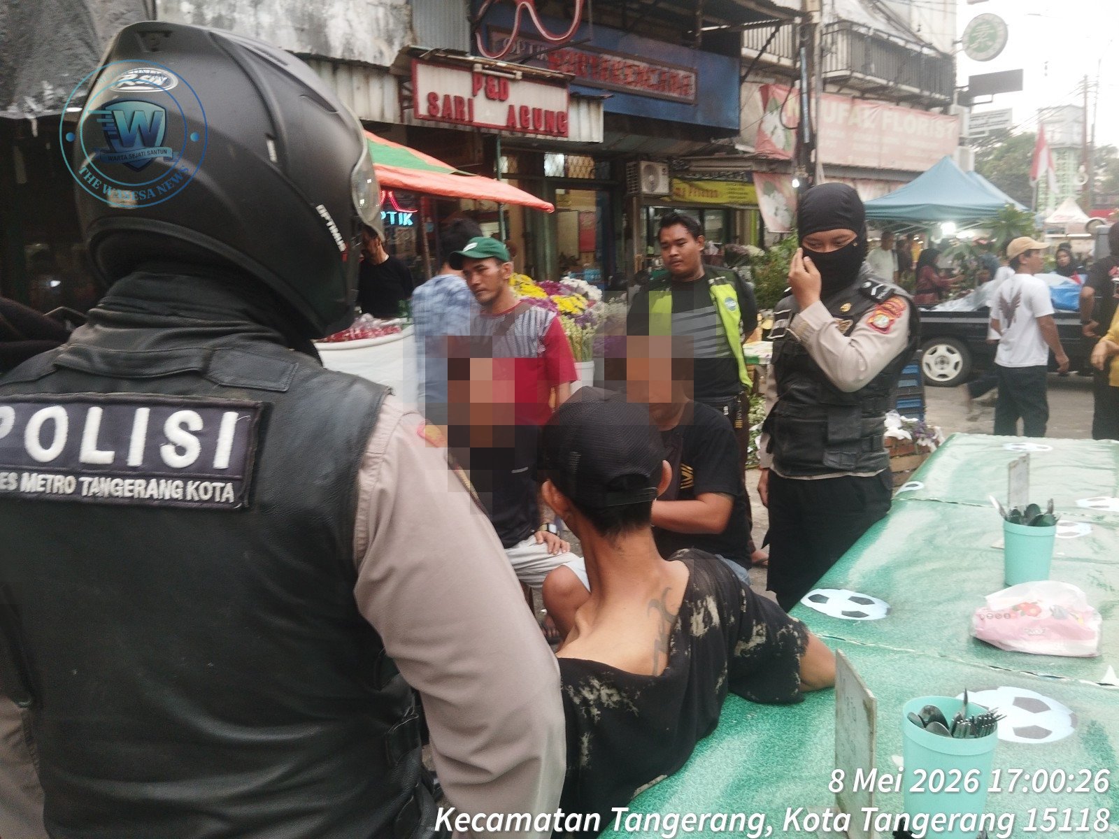 Polsek Tangerang Tangkap 3 Pelaku Pengeroyokan Viral di Pasar Lama. - thewasesanews.com