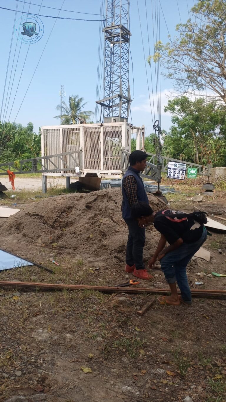 Pembangunan Tower BTS Sukawali Diduga Ilegal, Warga Desak Penindakan. - thewasesanews.com