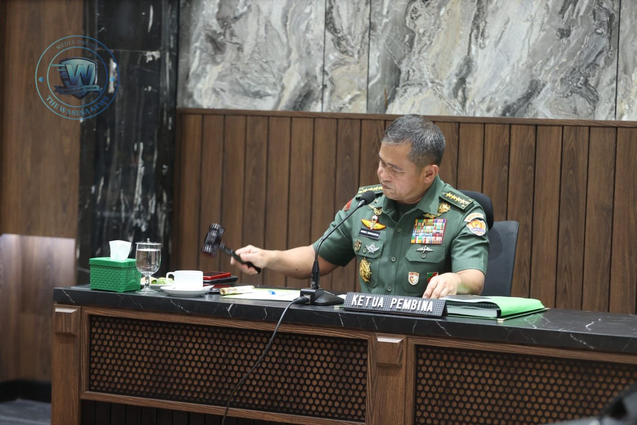 Kasad Pimpin Rapat Tutup Buku 2025 Yayasan Dhekarta di Mabesad. - thewasesanews.com