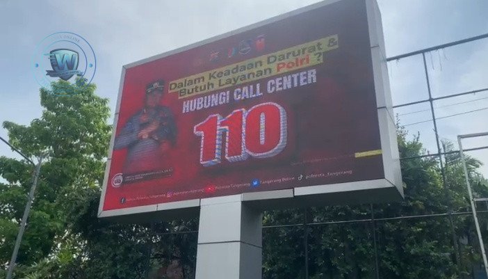 Polresta Tangerang Masifkan Sosialisasi Call Center 110 Lewat Videotron. - thewasesanews.com