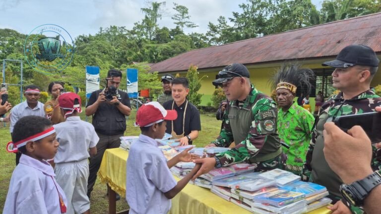 Satgas Yonif 643/Wns Simulasikan Makan Bergizi Gratis di Keerom Papua. - thewasesanews.com