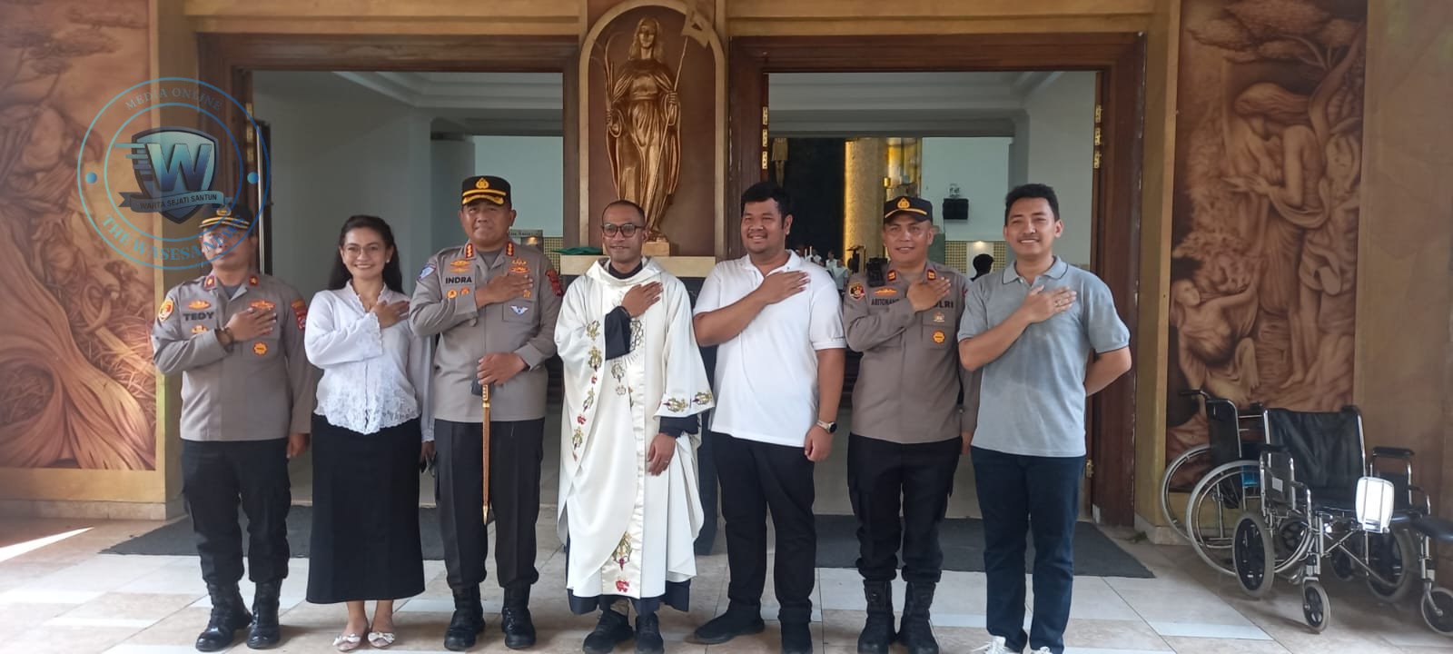 Kapolresta Tangerang Tinjau Pengamanan Kenaikan Isa Almasih di Citra Raya. - thewasesanews.com