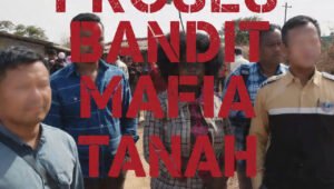 Warga Cimanis Pandeglang Pasang Portal Protes Mafia Tanah PT Dewa Agri. - thewasesanews.com