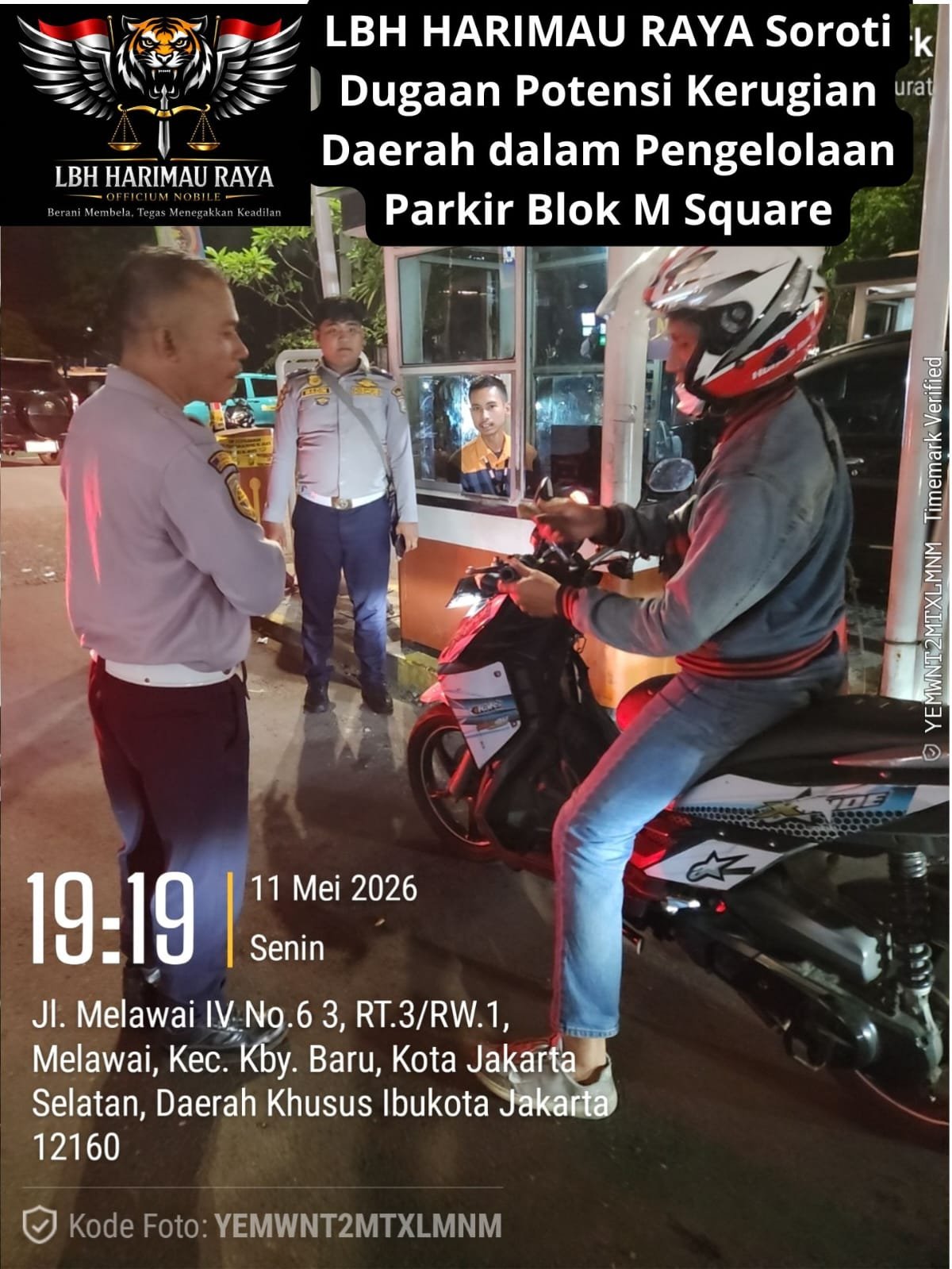 LBH Harimau Raya Soroti Dugaan Skandal Parkir Blok M Square Triliunan. - thewasesanews.com
