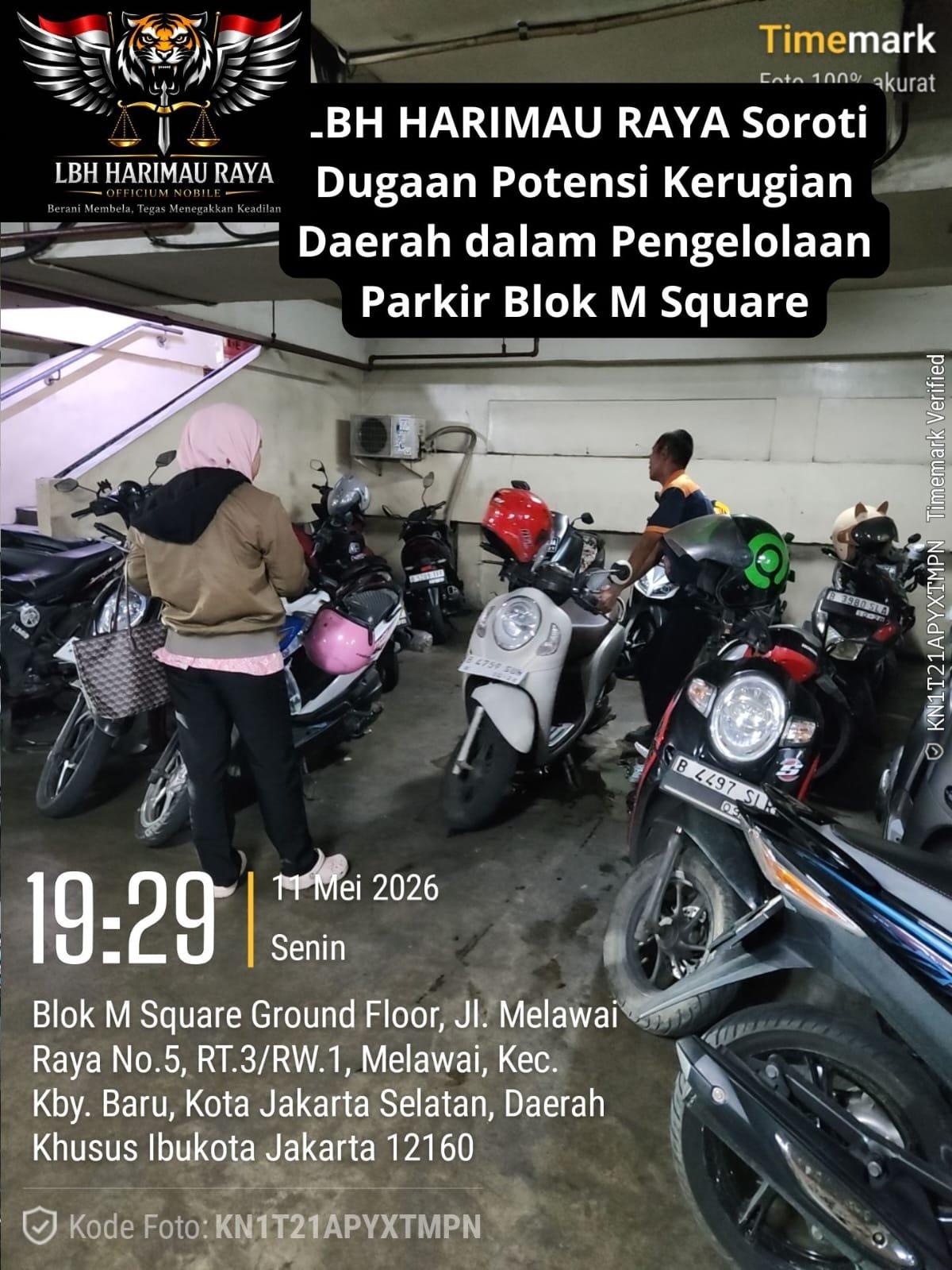 LBH Harimau Raya Soroti Dugaan Skandal Parkir Blok M Square Triliunan. - thewasesanews.com