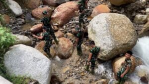 Kodam I Bukit Barisan Bangun Jembatan Armco Aek Bagot di Tapanuli Utara. -thewasesanews.com