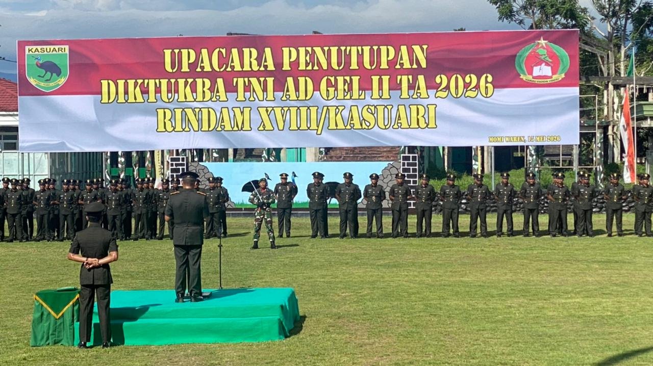 Danrindam XVIII Kasuari Lantik 153 Bintara TNI AD Gelombang II 2026. - thewasesanews.com