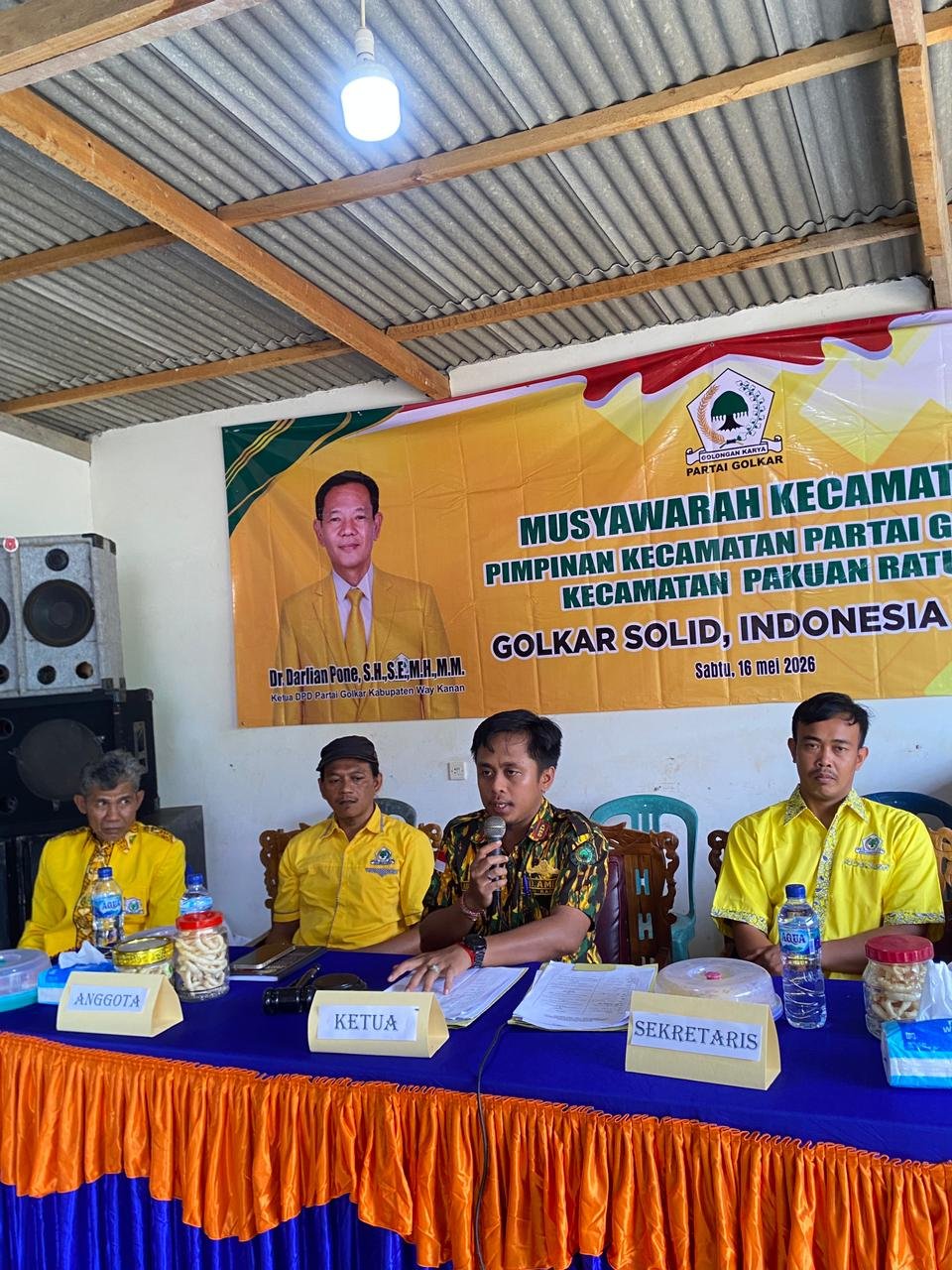 Dr Darlian Pone Buka Muscam Golkar Pakuan Ratu Safrudin Zai Terpilih. - thewasesanews.com