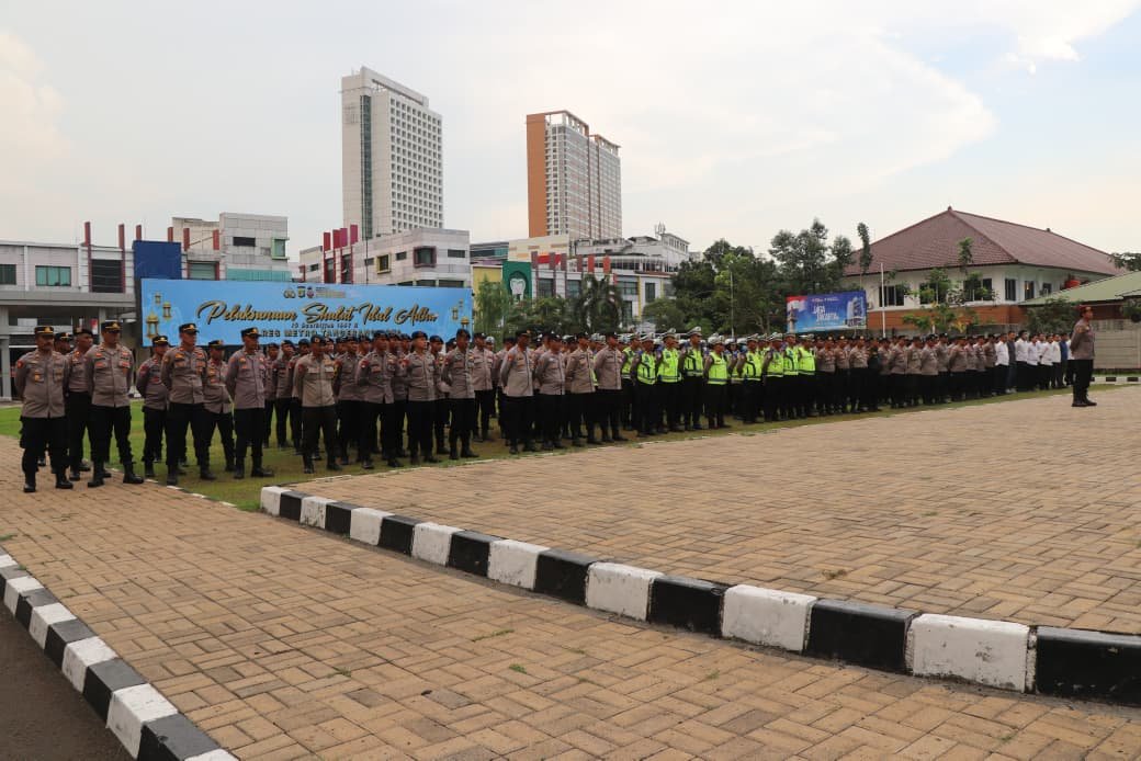 Polres Metro Tangerang Kota Siagakan 400 Personel Amankan Malam Takbir. - thewasesanews.com