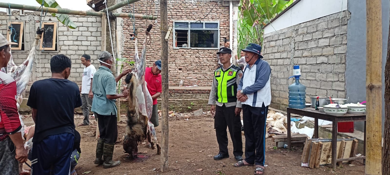 Masjid Baiturrahim Bandaragin Sembelih 33 Kambing Kurban Idul Adha 1447 H. - thewasesanews.com