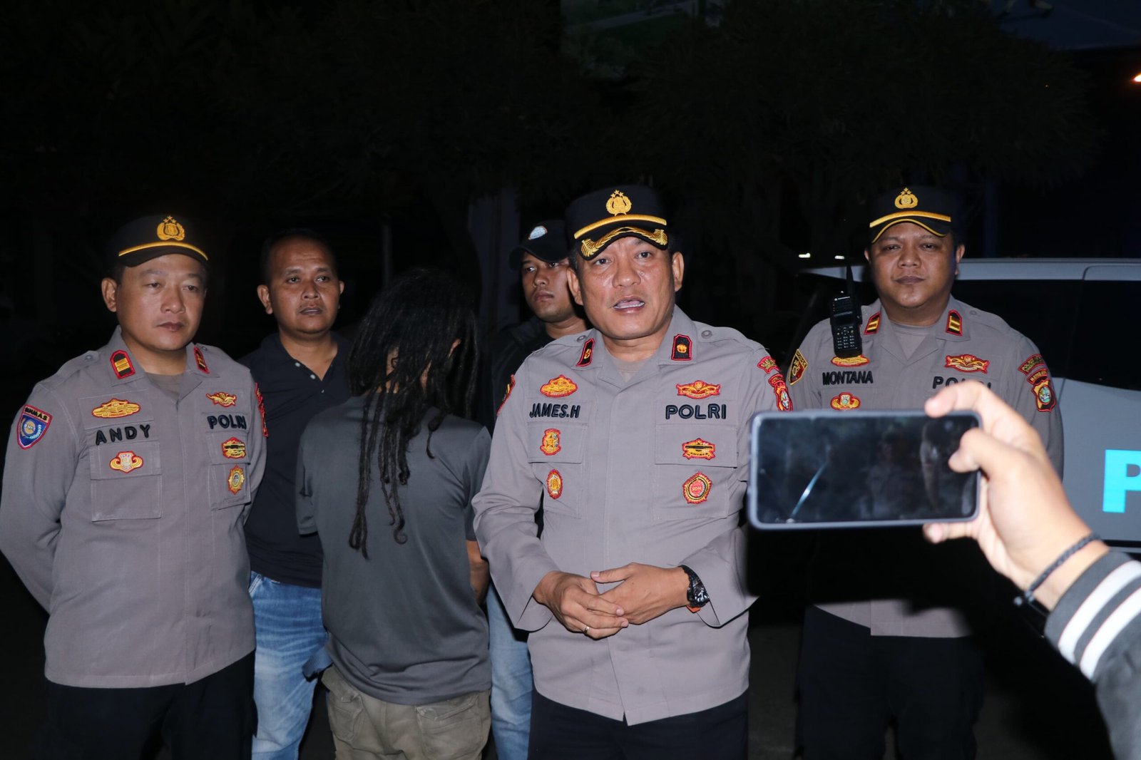 Polres Metro Tangerang Kota Tangkap Pengedar Ganja Saat Razia Cipkon. - thewasesanews.com
