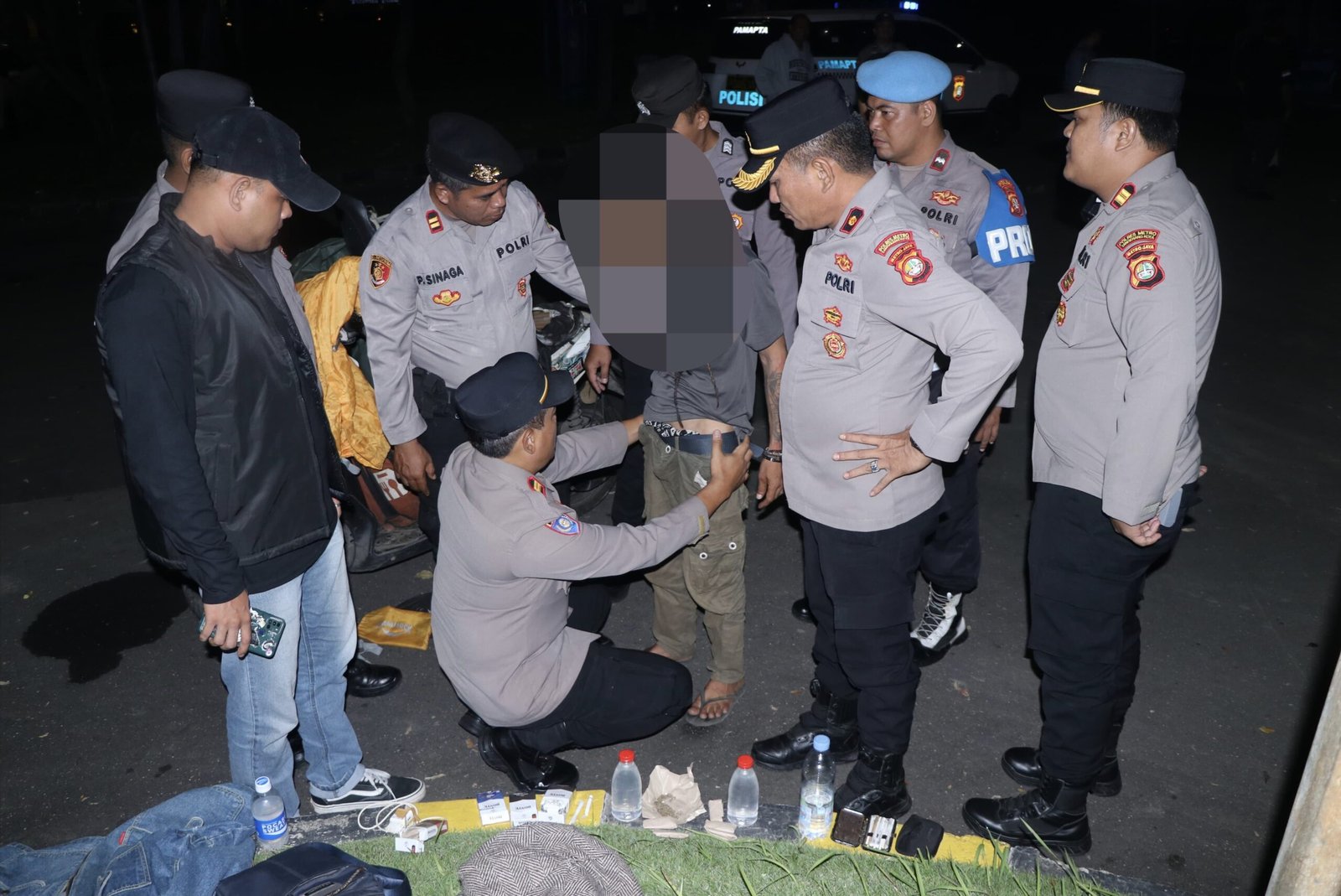 Polres Metro Tangerang Kota Tangkap Pengedar Ganja Saat Razia Cipkon. - thewasesanews.com