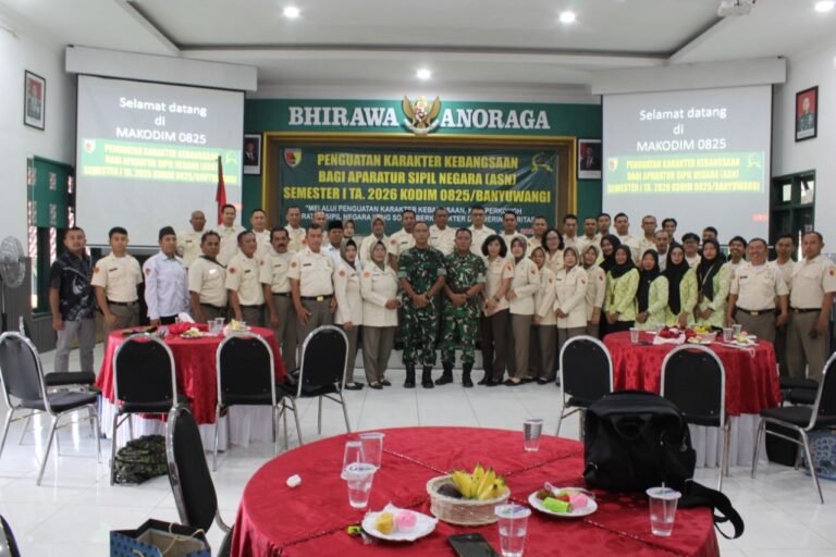 Kodim 0825 Banyuwangi Gelar Penguatan Karakter Kebangsaan ASN Semester I 2026. - thewasesanews.com