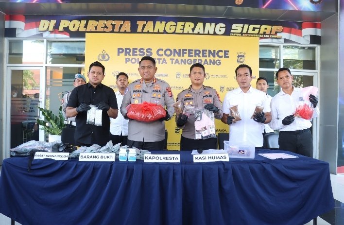 Polresta Tangerang Bongkar Sindikat Narkoba Sita 3,5 Kilogram Tembakau Sintetis. - thewasesaness.com