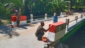 Kodim 0209 LB Rampungkan Jembatan Beton Penghubung Desa di Labuhanbatu Utara. - thewasesanews.com